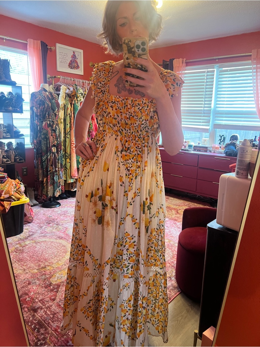 Farm Rio cashew dress
